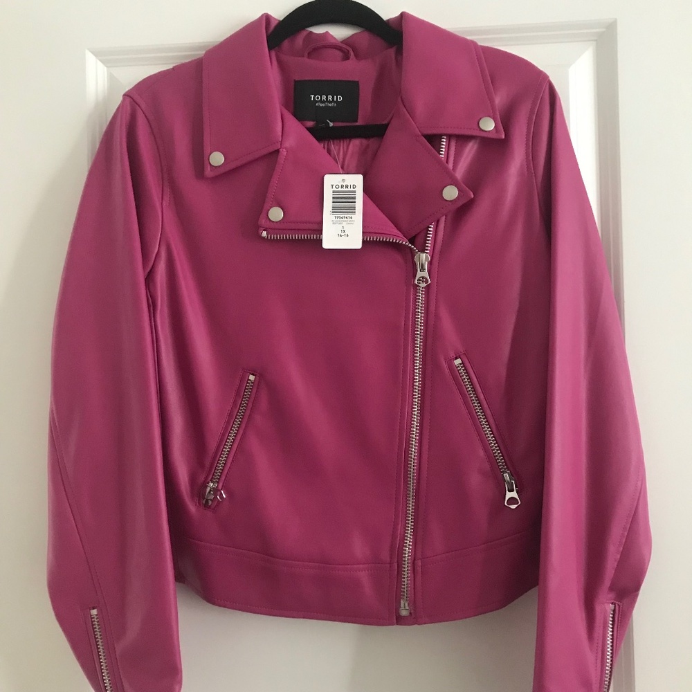 Torrid Pink Moto jacket